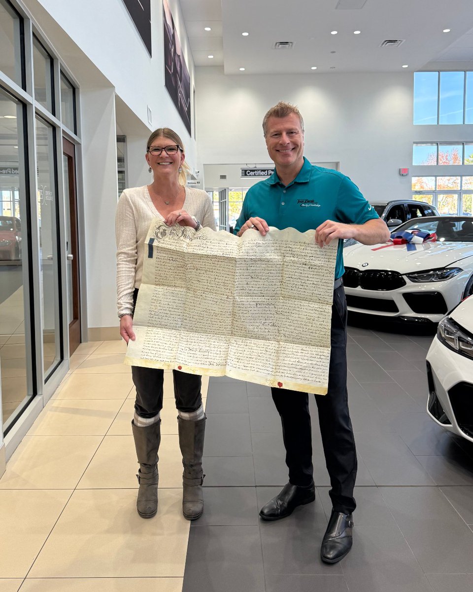 Incentive: unlocked! 🏆🔓

Our resident history buff, Stephanie, rose to GM Rob Dunn’s challenge - and won big. Her prize? A 1763 lease agreement from the UK. She’s now the proud owner of this historic gem and grinning like she just time-traveled to claim it herself. 🗞️