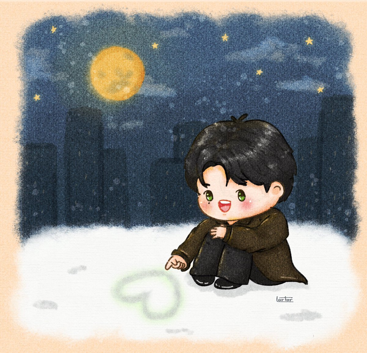 2025-12-04  💚
First Snow ❄️ &amp; Full Moon 🌕

#영재 #YoUnGjAe <a href="/ChoiArs_YJ/">YOUNGJAE</a>