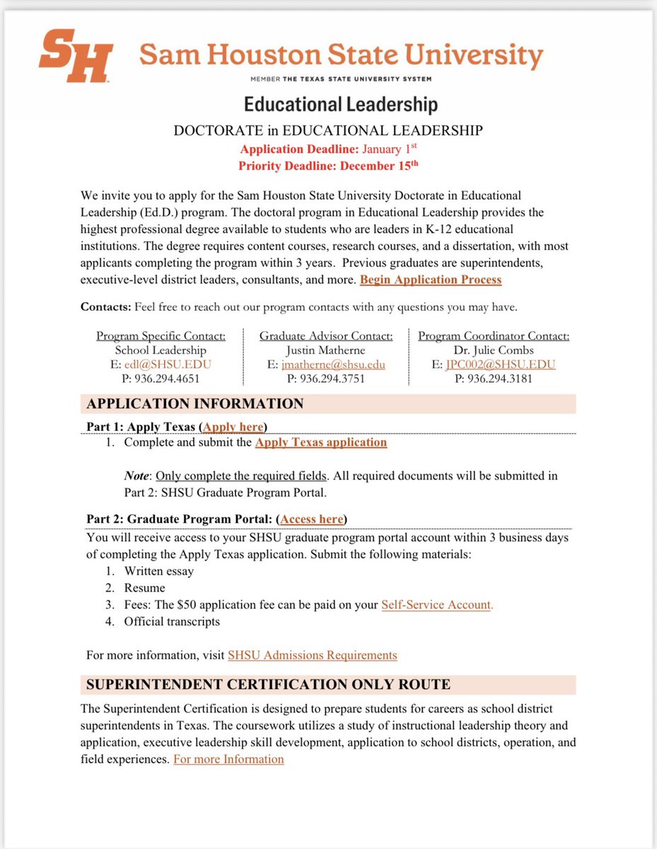 Rise to Greater with our Educational Leadership, Ed.D.
Start your Spring 2026 journey—applications are dueJanuary 1.
Designed for K–12 professionals, this online program strengthens your school/district leadership.
Learn More: bit.ly/4rG2Hbg