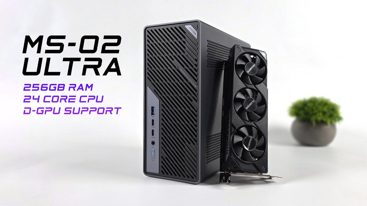 The Most Versatile Mini PC Ever! MS-02 Ultra First Look <a href="/Hi_MINISFORUM/">MINISFORUM Official</a> <a href="/intel/">Intel</a> <a href="/IntelGaming/">Intel Gaming</a> 
youtu.be/dZX_FtgwMQI