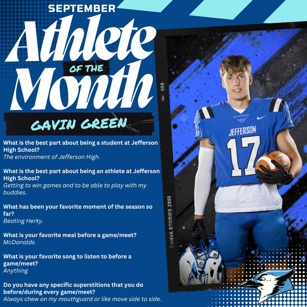 Congratulations to our September Athletes of the Month!! 🎉