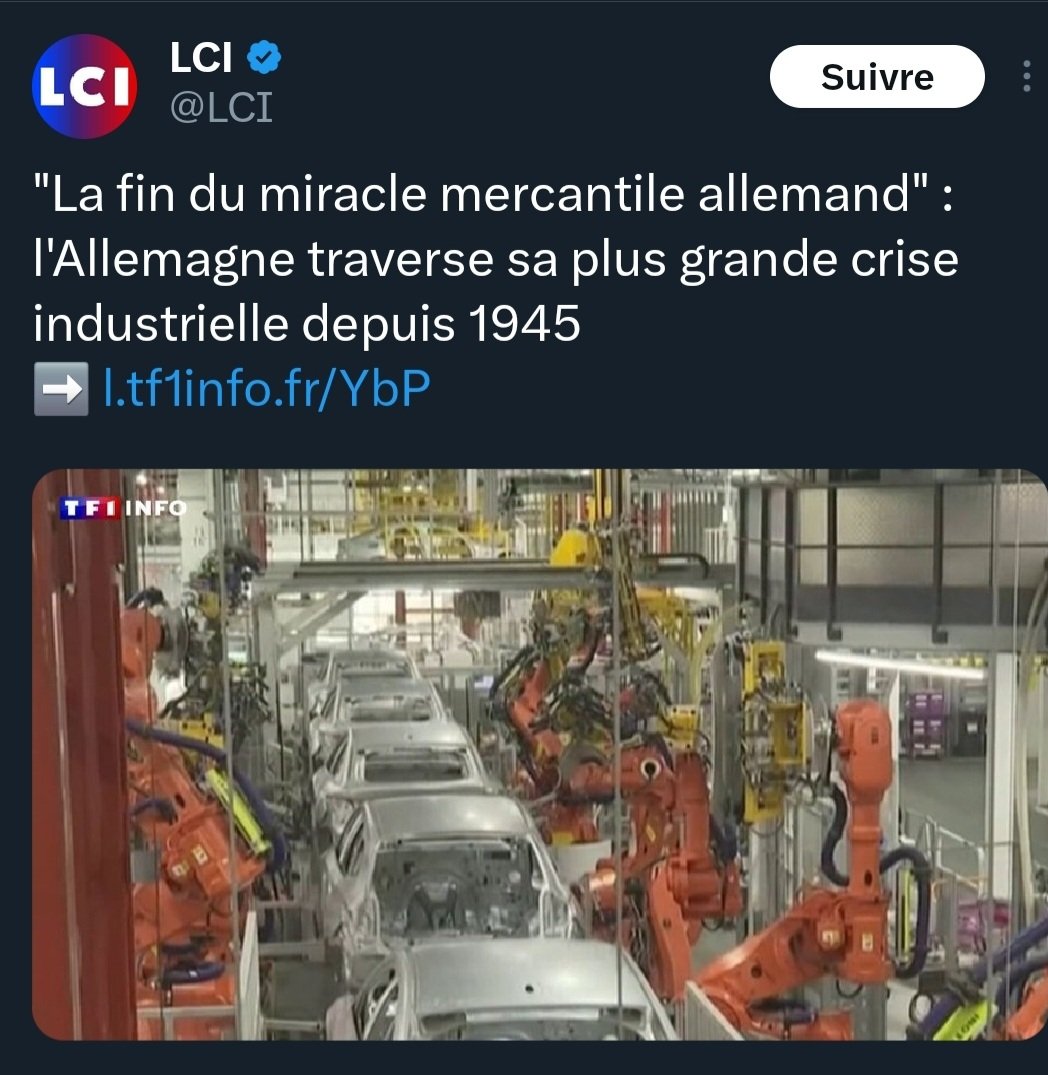 Les Allemands aussi ont des dirigeants maudits... Se couper du gaz russe quasi gratuit juste pour faire plaisir aux ukrainiens et du même coup détruire sa propre économie... 🙃