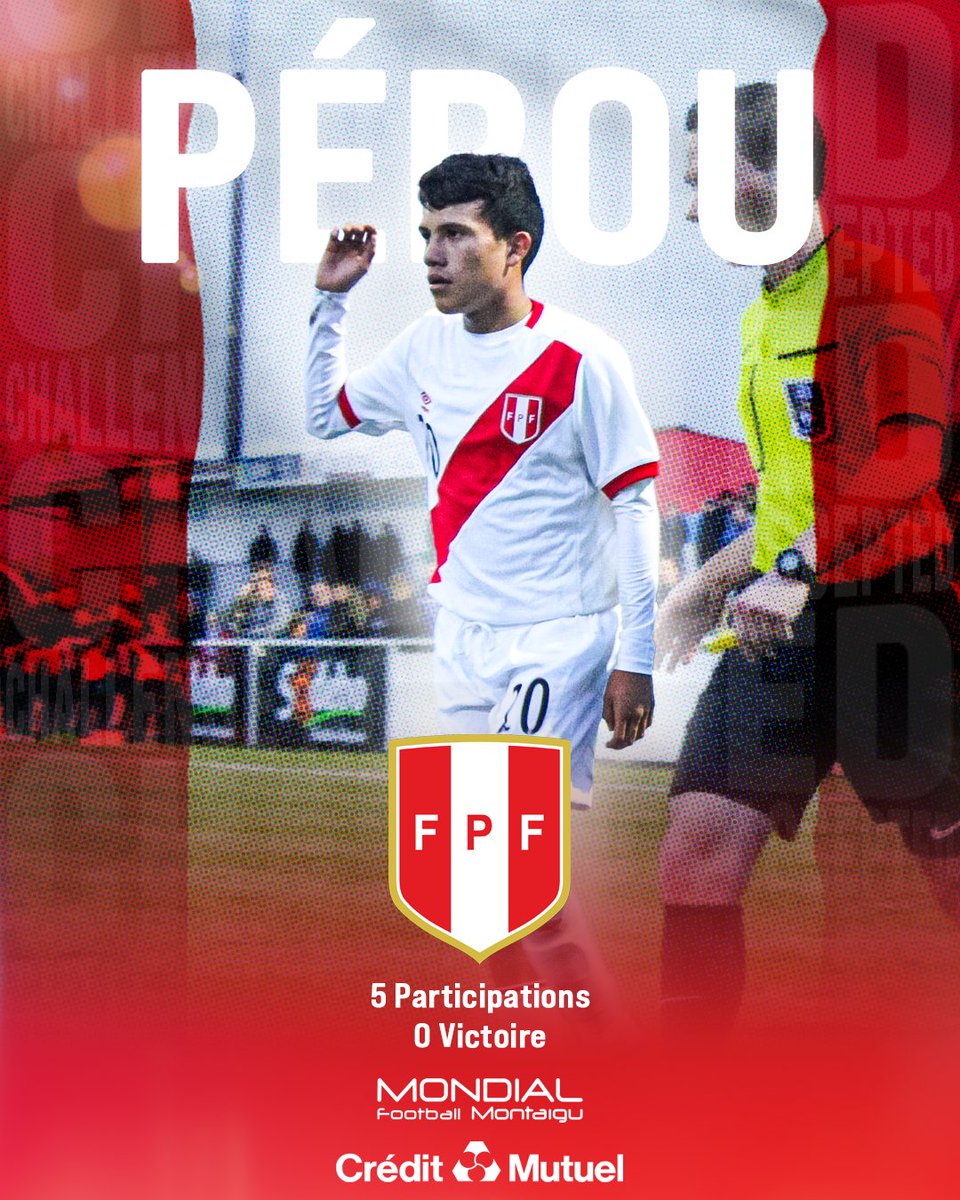 Septième nation dévoilée du Challenge Nation Masculin Crédit Mutuel : le Pérou 🇵🇪
Avec 5 participations et une dernière apparition en 2016, le Pérou signe son grand retour à Montaigu après dix ans d’absence.