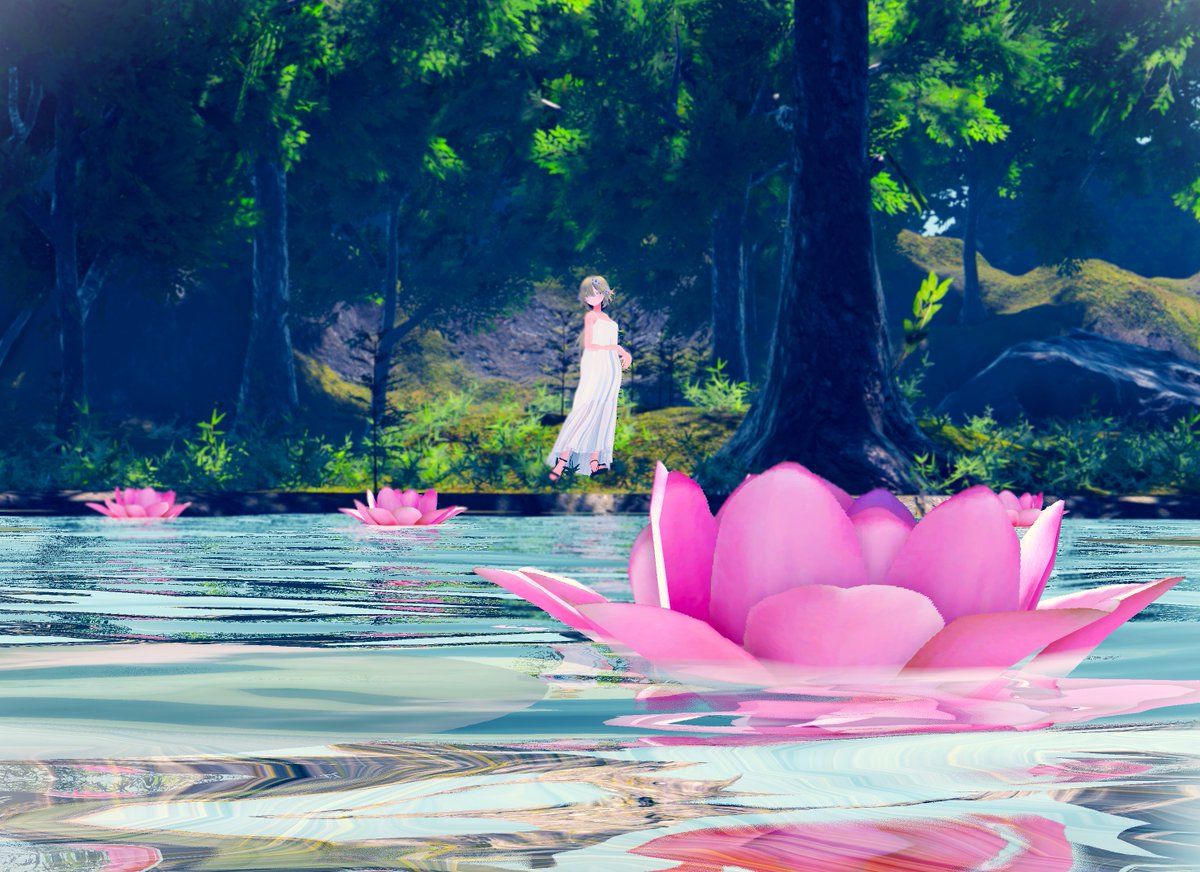 Post by はねの縹🦋💐 on X: 睡蓮の池