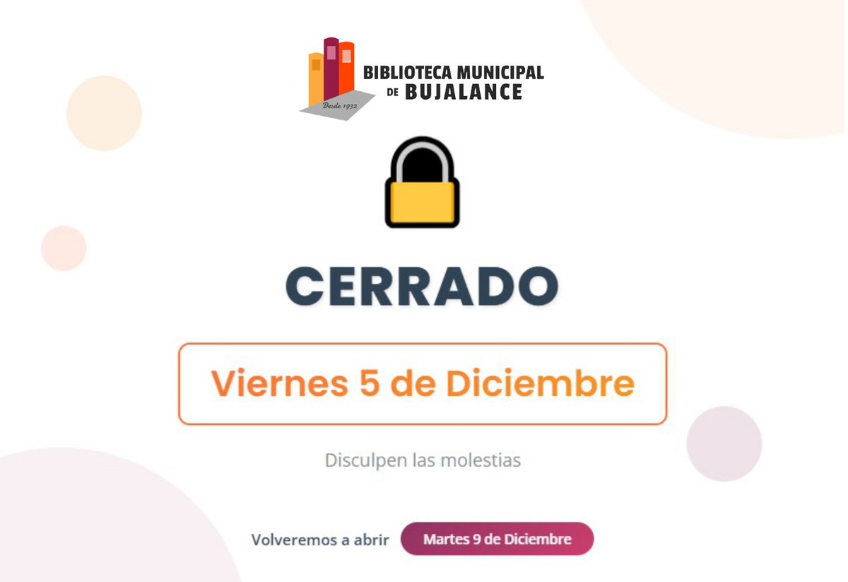 Biblioteca de Bujalance (@bujalancebiblio) on Twitter photo 