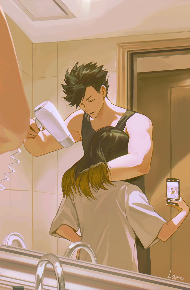 Drying hair
#KuroKen #黑研