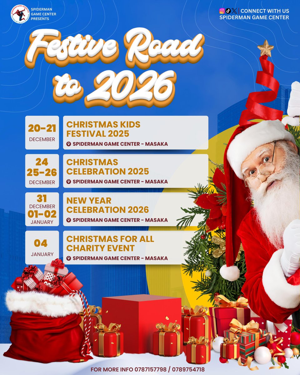 spidermancenter's tweet photo. Festive Road to 2026 begins! The celebration starts here, join the magic at Spiderman Game Center. Kids, family, joy, and unforgettable moments all the way to 2026🎄🎅🎁 https://t.co/BZetxorpoV