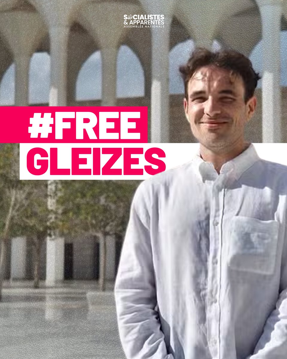 Les député·es Socialistes et apparentés demandent la libération immédiate et inconditionnelle de Christophe Gleizes.

Aucun journaliste ne devrait être emprisonné pour avoir exercé son métier.

Tout notre soutien à lui, à sa famille et à ses proches.

#FreeGleizes