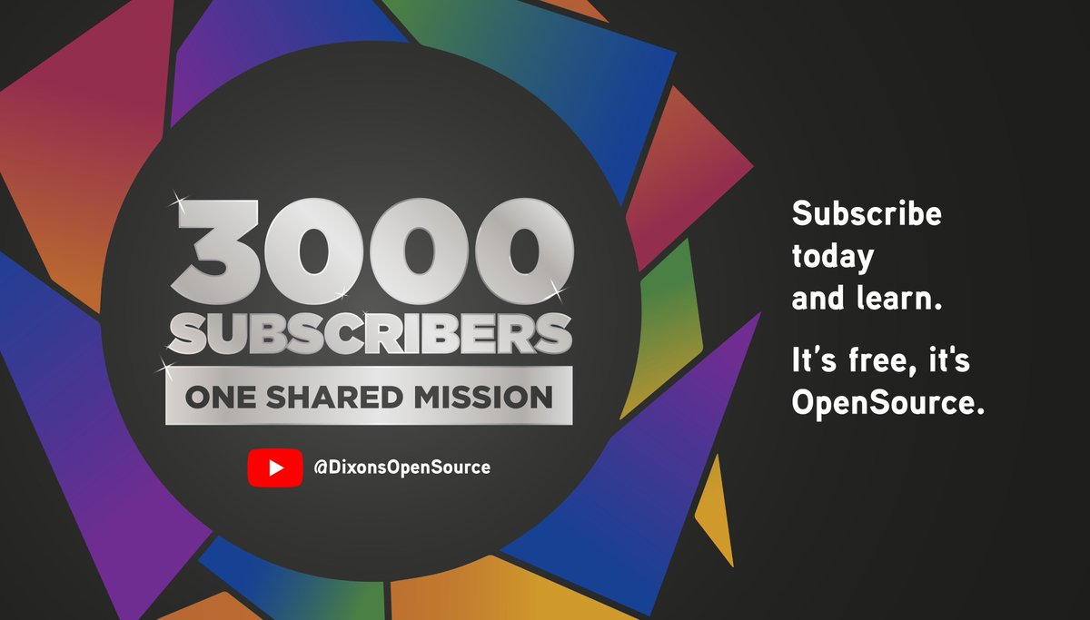 🎉 We’ve hit 3,000 subscribers on our OpenSource YouTube channel! 🚀 
Thank you for being part of the journey, let’s keep learning, sharing, and creating together. 
👉 Haven’t subscribed yet? Join the community: youtube.com/channel/UCDVvw…
#OpenSource #3KSubscribers #SubscribeNow