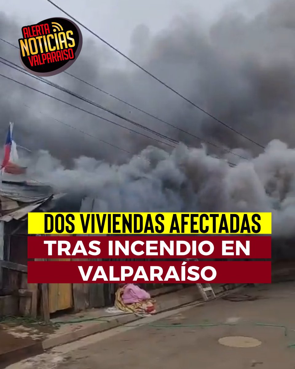 AlertaNoticiasV's tweet image. Un incendio estructural dejó dos viviendas afectadas la tarde de este jueves en la intersección de El Telégrafo con Crisol, en el sector de Playa Ancha. Al arribo de las primeras unidades, una de las casas se encontraba envuelta en llamas, lo que activó un amplio despliegue de…