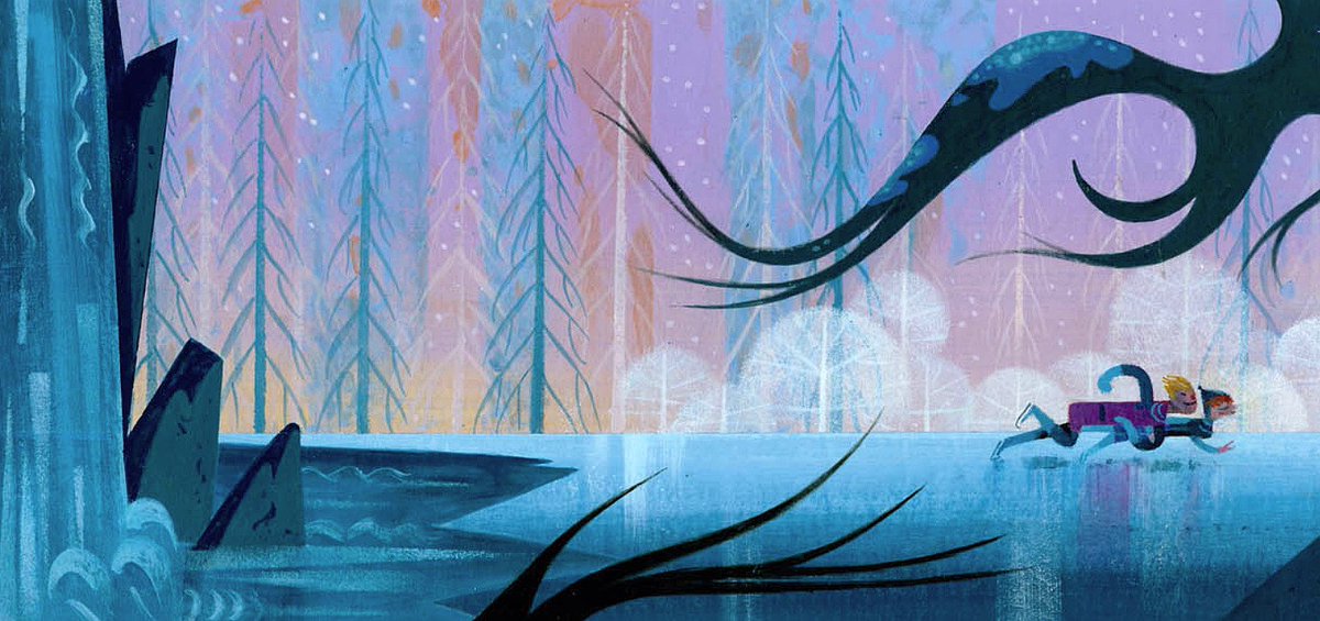 DisneyReact's tweet photo. 🎨 Arte conceptual de #Frozen (2013) realizado por el artista Michael Giaimo https://t.co/CA4TMy0ncV