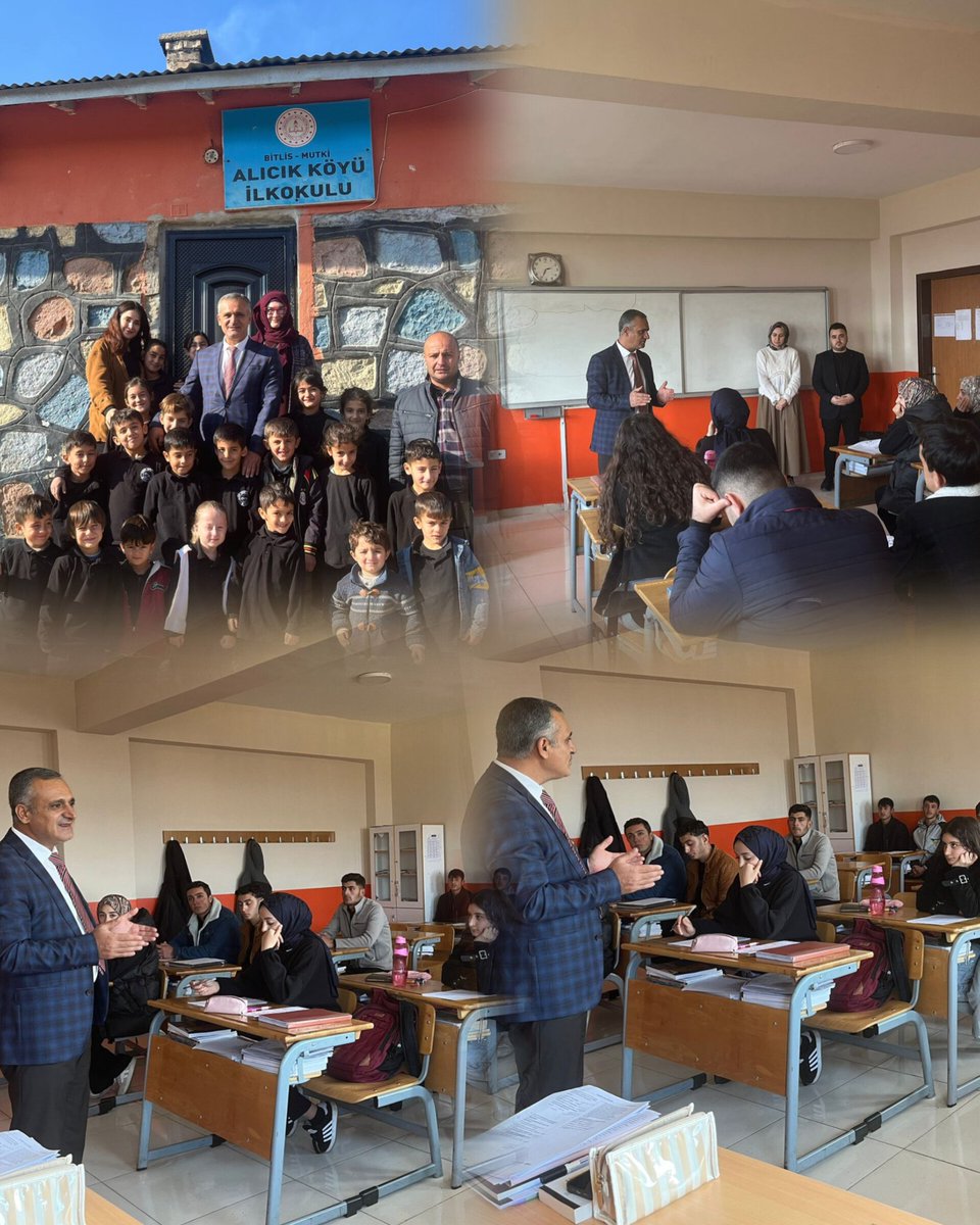 📌 İlçe Milli Eğitim Müdürümüz Sn. Murat BİÇER; eğitim çalışmalarını yerinde görmek, öğretmen ve öğrencilerimizle bir araya gelmek amacıyla Alıcık Köyü İlkokulu ve Kavakbaşı Anadolu Lisesine ziyarette bulundu.
<a href="/tcmeb/">Millî Eğitim Bakanlığı</a> <a href="/Bitlis_Mem/">Bitlis İl Milli Eğitim Müdürlüğü</a> <a href="/MuratBi50471064/">Murat Biçer</a>