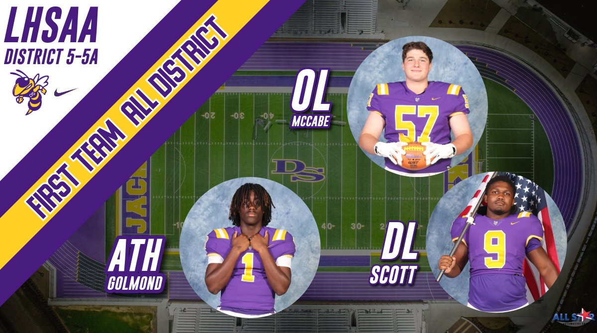 denhamspringsFB's tweet photo. 11 Jackets covering all three phases of the game earned first team District Honors this year.  5 Defensive Players,  4 Offensive Players plus our QB at the Athlete spot, and one Punter highlight our dominance during district play. #W1NasONE #ProveIt https://t.co/vRzVc2h6pi