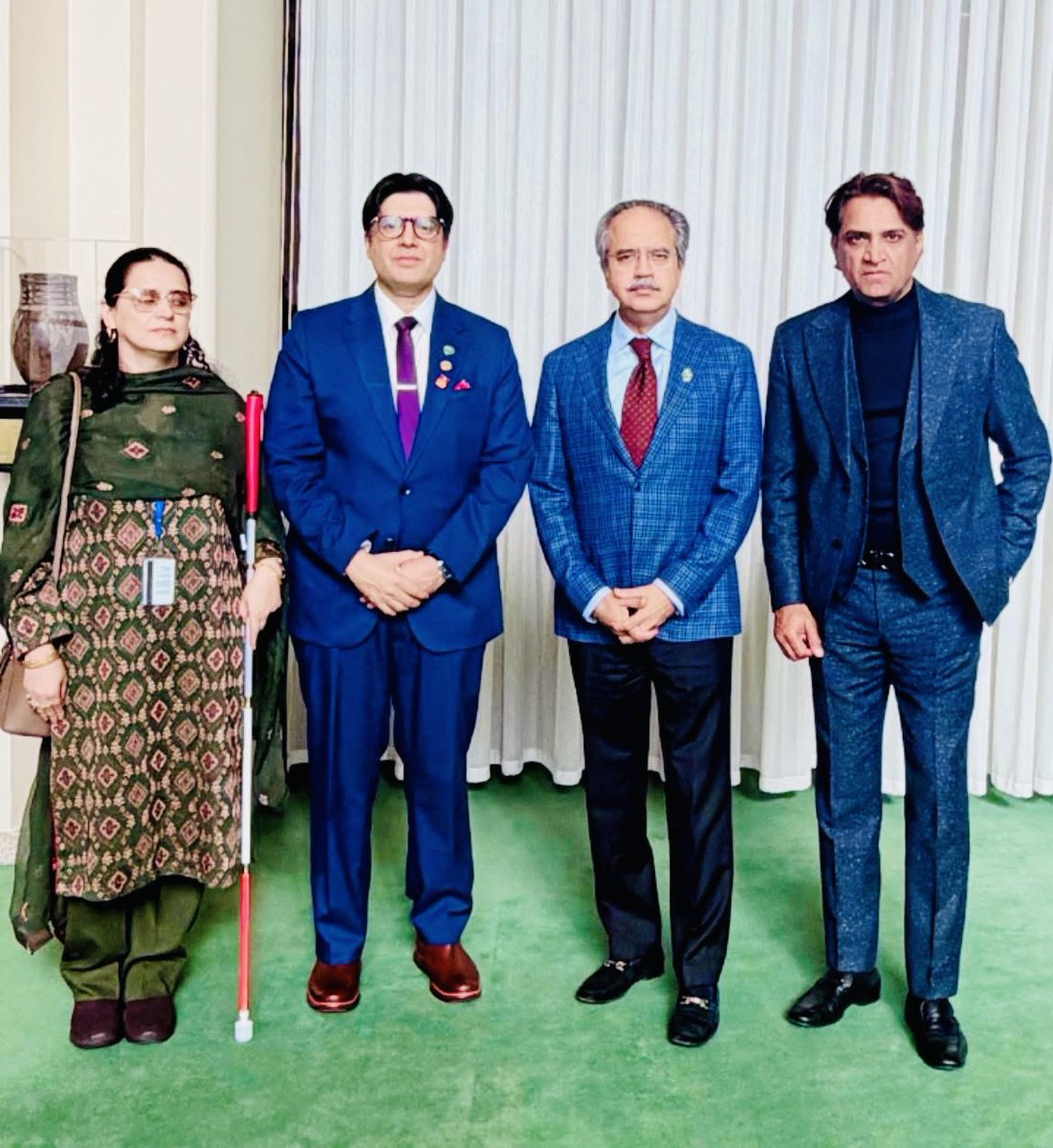 President #JSUMAANA Dr Farrukh Shamim visited the <a href="/UN/">United Nations</a> Headquarters in NY and met <a href="/Asimiahmad/">Asim Iftikhar Ahmad</a>  &amp; <a href="/SSaima11/">Saima Saleem</a> together with #ARY #AsifJamal