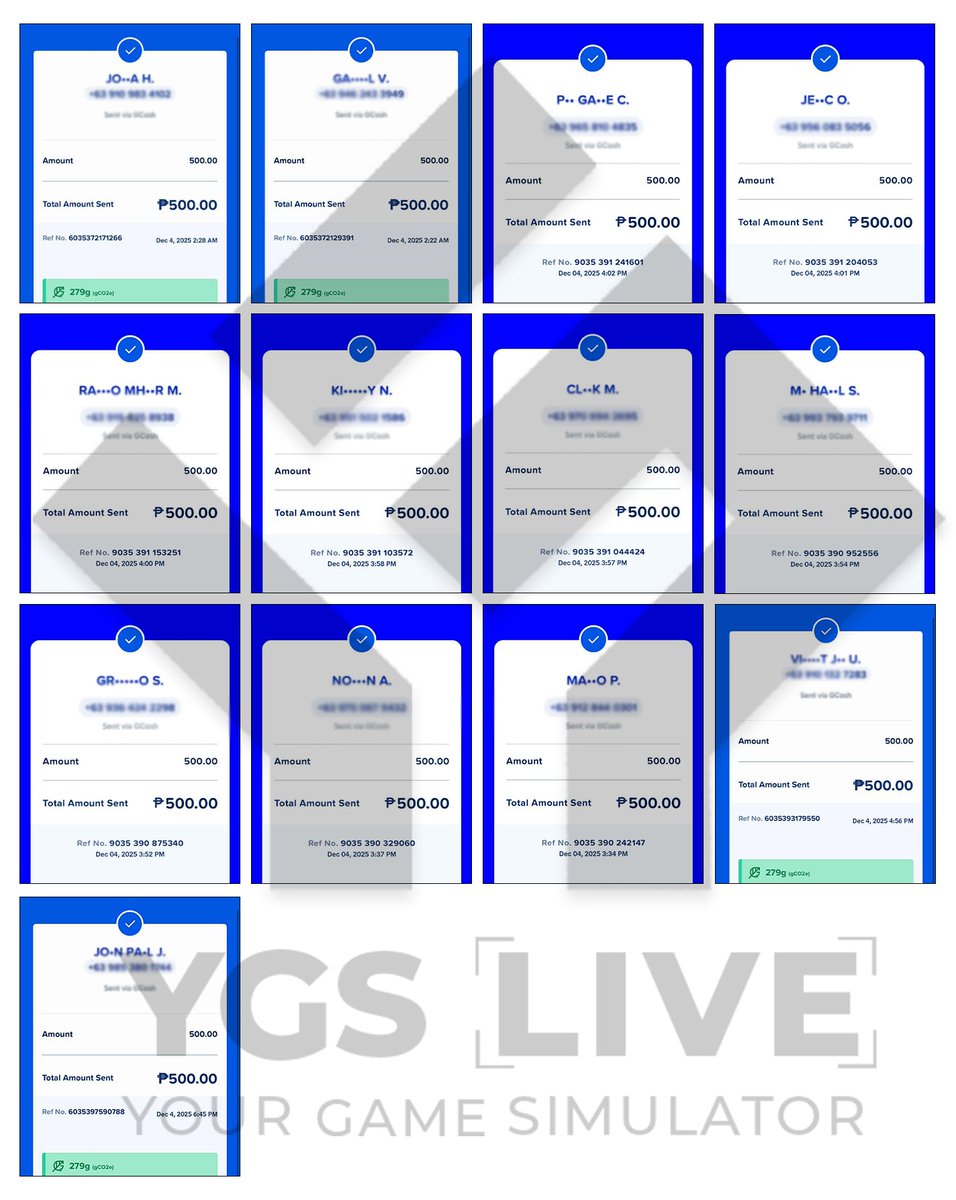 YGSLiveOfficial's tweet photo. CONGRATULATIONS to our #BBOTS Week 2 500 CASH Winners! 📷📷
#YGSLive #BuenasPH #BBOTS https://t.co/6S3nWSmj9e