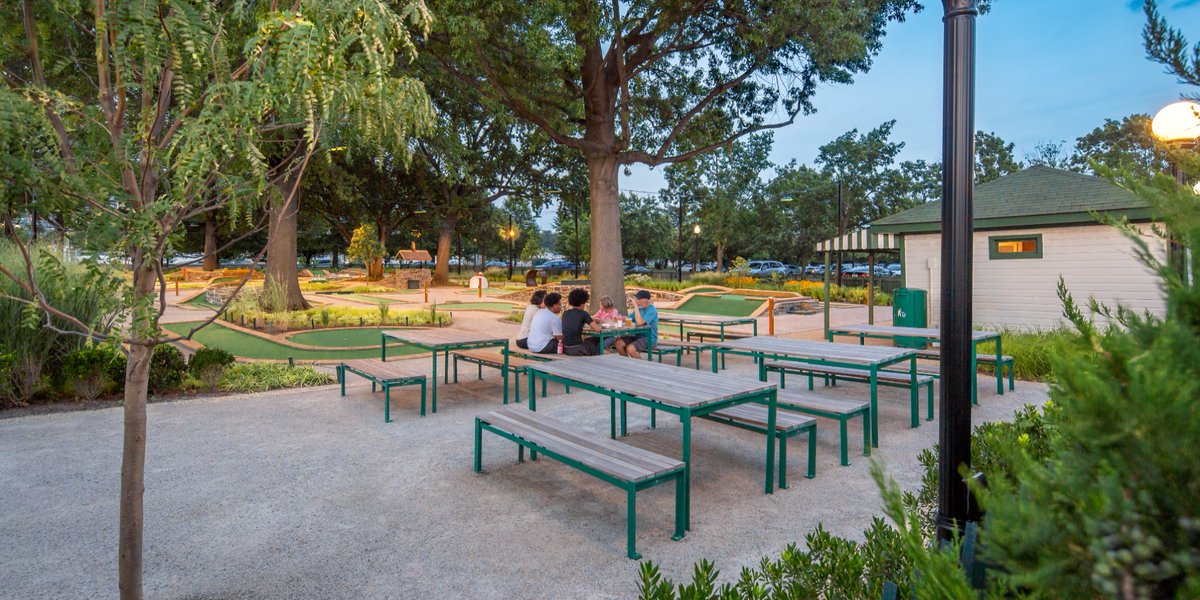 Pathways made with Organic-Lock Stabilized Aggregate (OLSA) at the historic East Potomac Miniature Golf Course, the longest continually operating mini-golf course in the U.S.A. provide durable, permeable surfaces that handle heavy foot traffic. 

organic-lock.com/east-potomac-m…