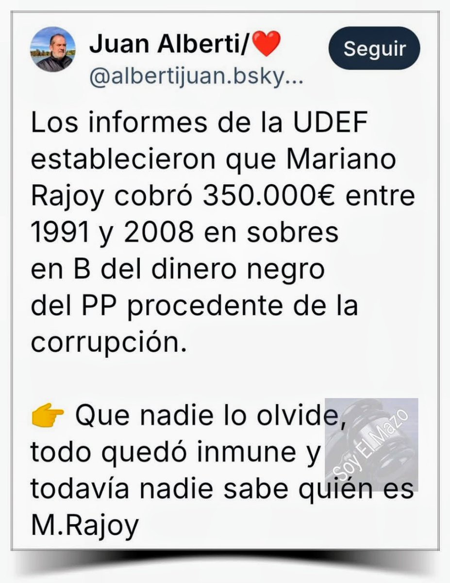 Por mucho menos de esto alguien de izquierdas estaría en la cárcel.