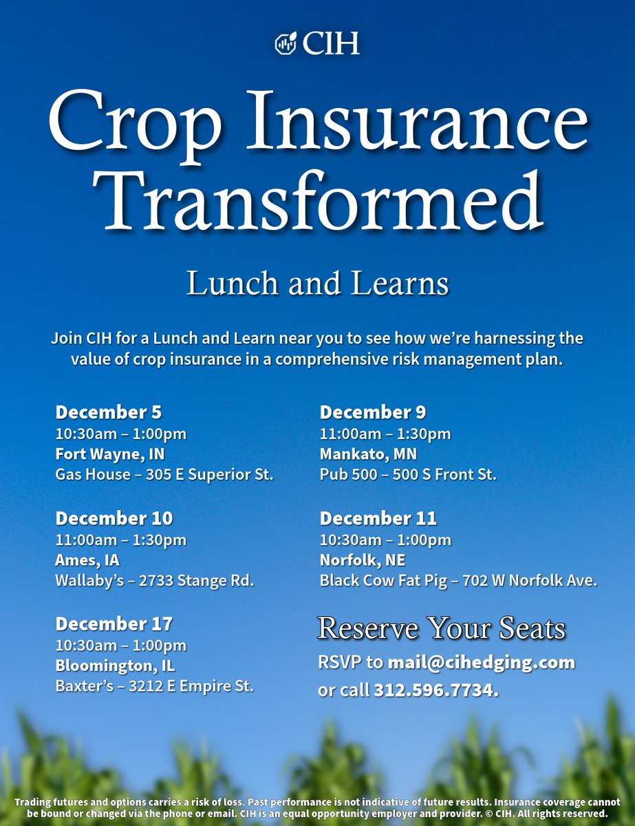 Commodity & Ingredient Hedging (CIH) tweet media