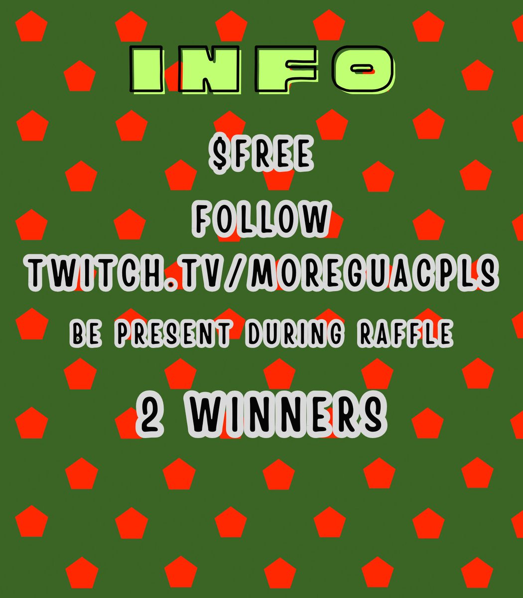 🚨FUCK THEM ADS🚨
𝑻𝒘𝒊𝒕𝒄𝒉 𝑻𝒖𝒓𝒃𝒐 giveaway Friday 12/12
twitch.tv/moreguacpls