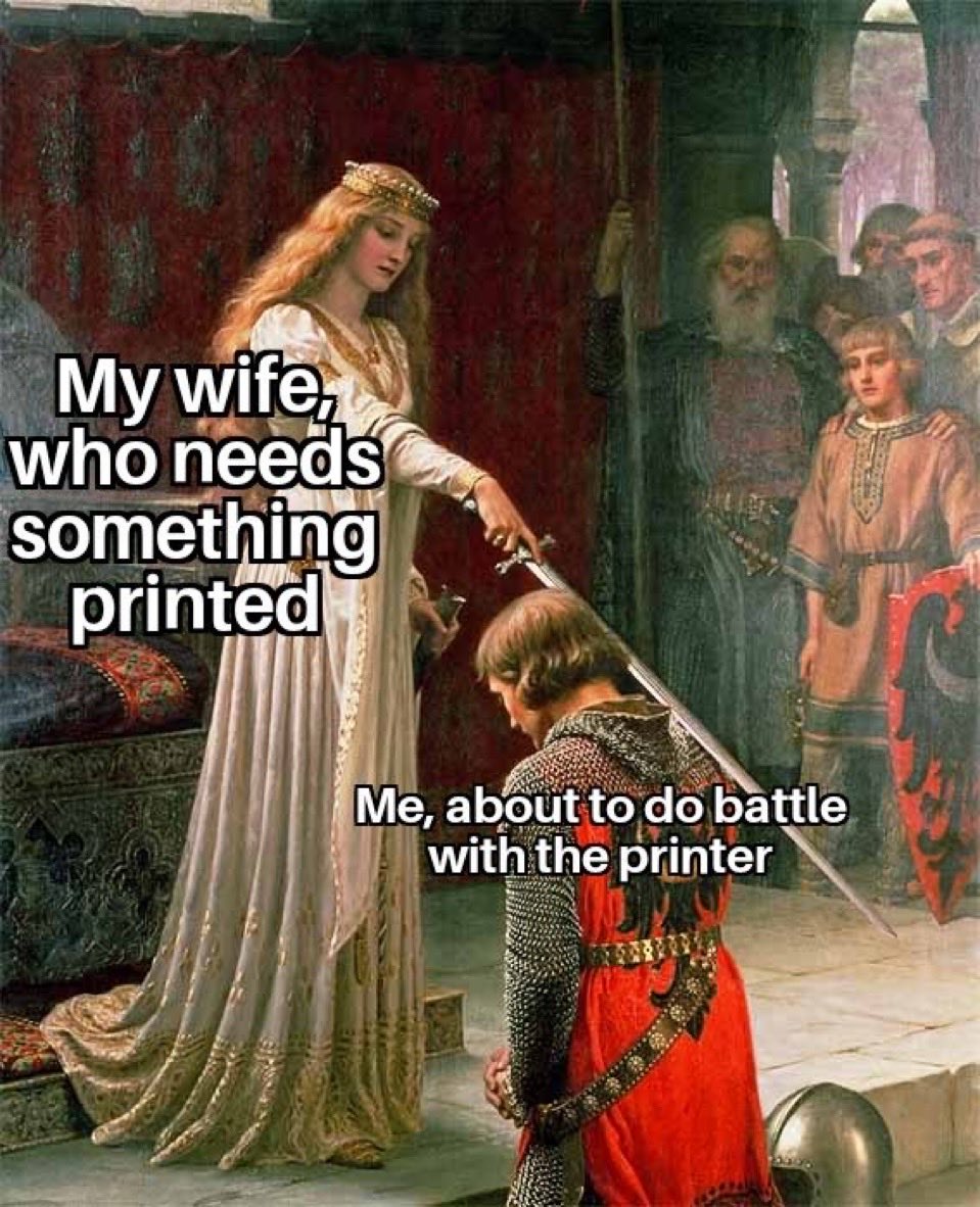 I hate printers