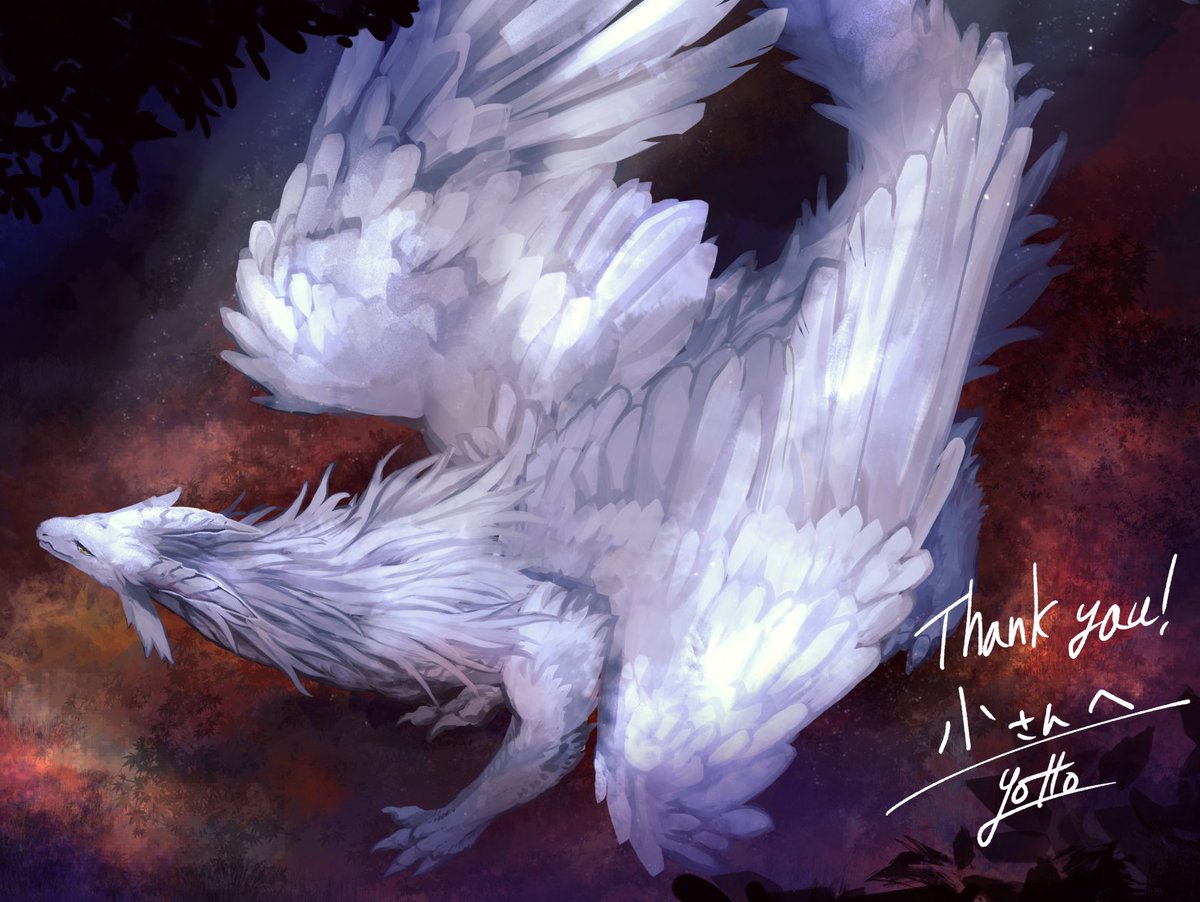 skeb納品いたしました！麗しいエリクシルさんの秋の夜更けを歩むお姿を描かせていただきました！此度もリクエスト有難うございましたー！  skeb.jp/@drakoyotto #Skeb #Commission