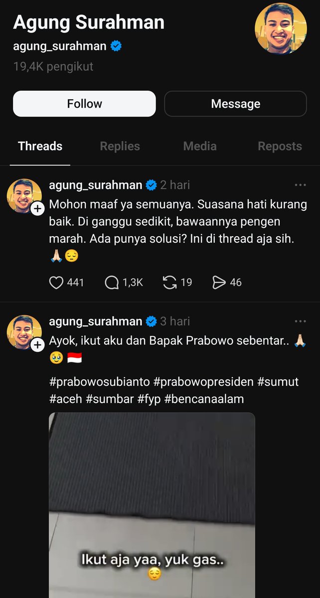 bakuldimsum_'s tweet photo. Asisten pribadi-nya Prabowo bikin a day in my life daily vlog ke daerah bencana banjir. Kata gue mah kaga ada empatinya. Mana songong banget diingetin netizen 😂 https://t.co/ZXqbFXLGSd