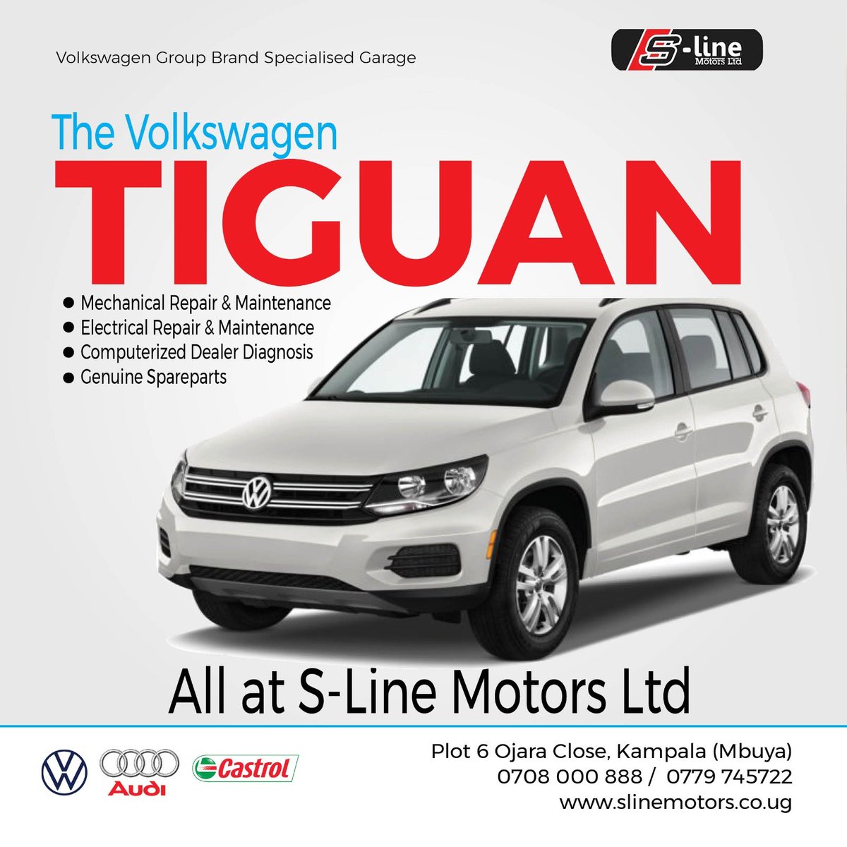 slinemotorsltd's tweet image. The TRUTH About Volkswagen Tiguan in Uganda

We're S-Line Motors. 
We SPECIALIZE in Volkswagen &amp;amp; Audi repair. 
Every day, we see what makes Tiguans fail or thrive in Uganda. Here's our honest, expert breakdown. 
#VWspecialist #GermanCarRepairUG

FROM OUR WORKSHOP: 70% of Tiguan…