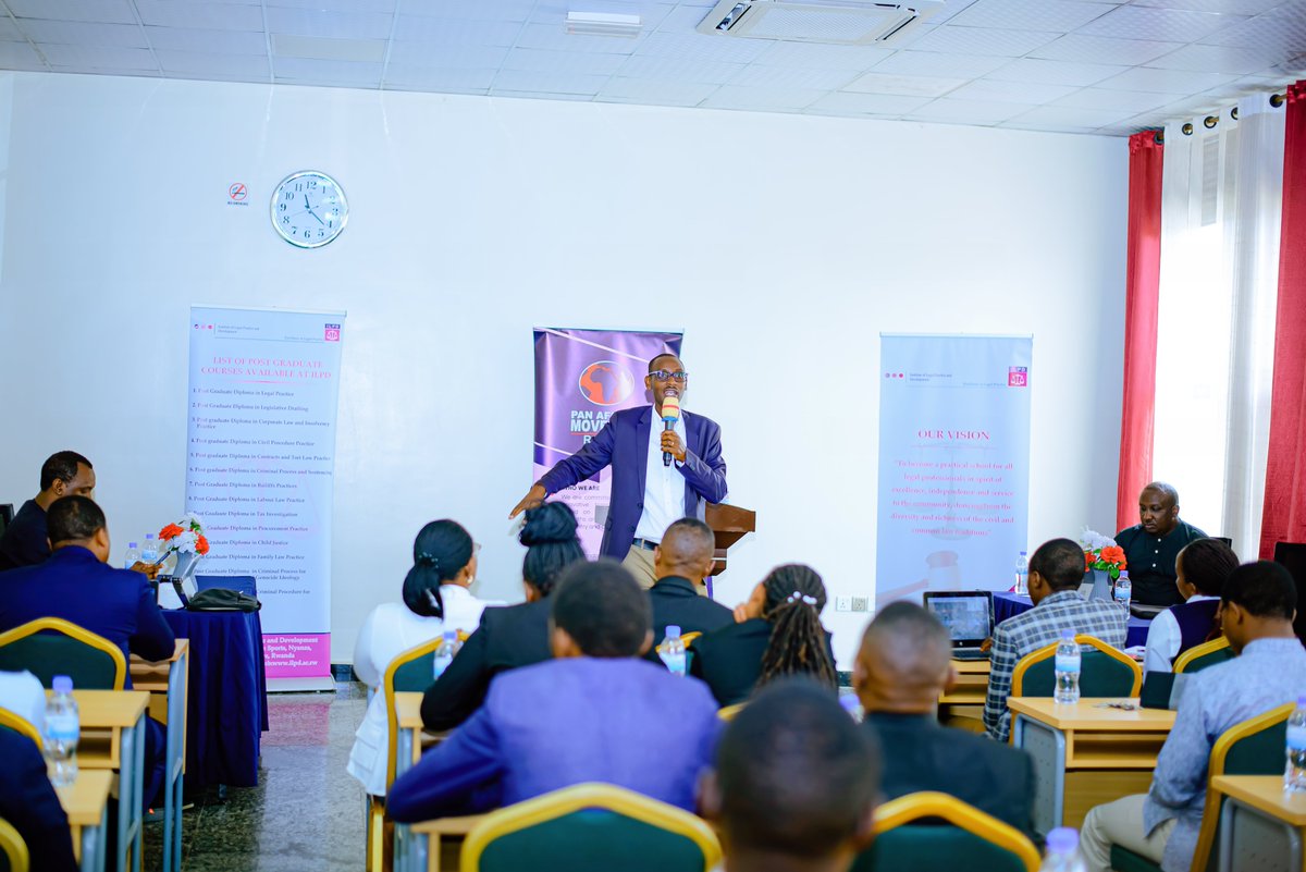 LegalPracticeRW's tweet photo. 📌 Today, @LegalPracticeRW  staff and students engaged in an inspiring lecture on #PanAfricanism delivered by Dr. @Muleefu. The session emphasized unity, dignity, and African-led development calling future leaders to first seek solutions from within their communities. https://t.co/zTogyWJ00s