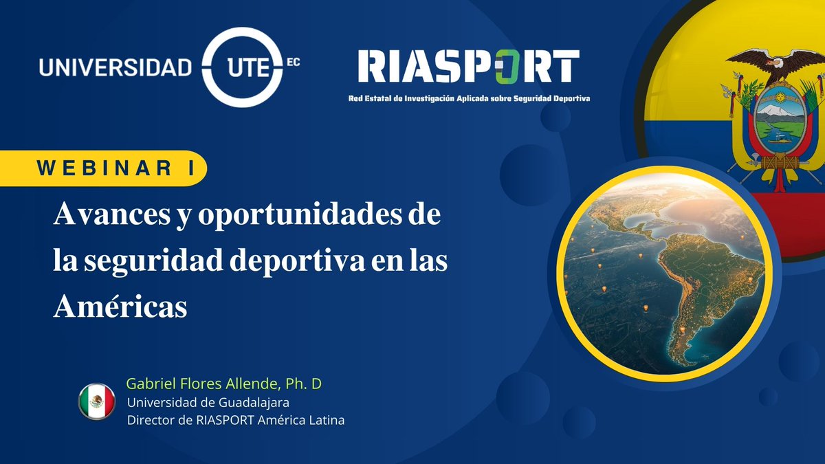 DrFloresAllende's tweet image. Inicia el conversatorio internacional 𝐀𝐯𝐚𝐧𝐜𝐞𝐬 𝐲 𝐨𝐩𝐨𝐫𝐭𝐮𝐧𝐢𝐝𝐚𝐝𝐞𝐬 𝐝𝐞 𝐥𝐚 𝐬𝐞𝐠𝐮𝐫𝐢𝐝𝐚𝐝 𝐝𝐞𝐩𝐨𝐫𝐭𝐢𝐯𝐚 𝐞𝐧 𝐥𝐚𝐬 𝐀𝐦𝐞́𝐫𝐢𝐜𝐚𝐬. Un espacio para reflexionar, compartir experiencias y fortalecer la cultura de seguridad en el deporte @UTEoficial