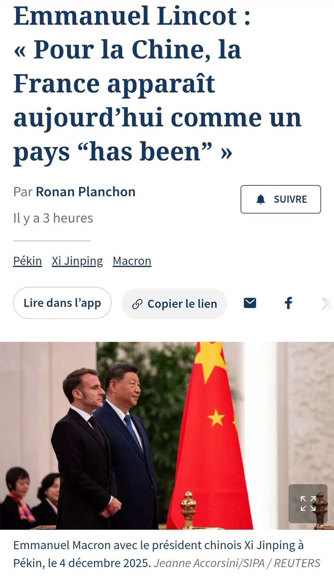 Triste réalité 😢

Qui est responsable de cette situation ? Les Français qui votent toujours pour les mêmes incapables 🤷🏻‍♂️