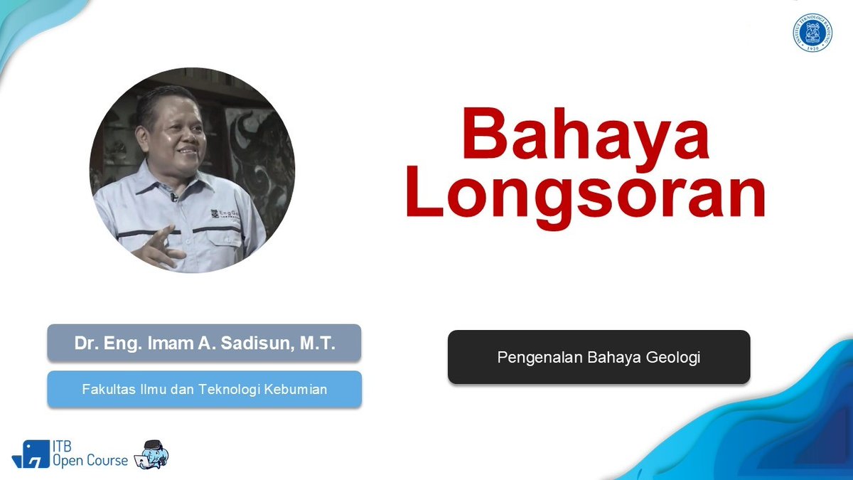 iassadisun's tweet photo. ITB Open Course tentang pengenalan bahaya geologi pada topik khusus pengenalan bahaya longsoran. Berikut ini beberapa hasilnya:

1️⃣ Apa Itu Tanah Longsor?
https://t.co/Hkj0FFlcKW

2️⃣ Jenis-jenis Tanah Longsor
https://t.co/eQAPxmpIVM

#opencourse #longsoran #landslide #geohazard https://t.co/4duaR8xKRQ