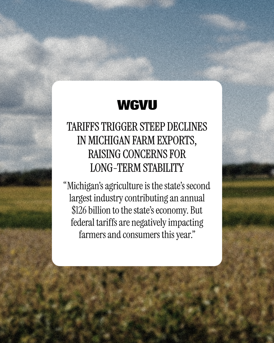 dscc's tweet image. Michigan farmers are suffering thanks to Trump and the GOP’s reckless tariffs. 

Multi-millionaire Mike Rogers called the tariffs an “absolute win”