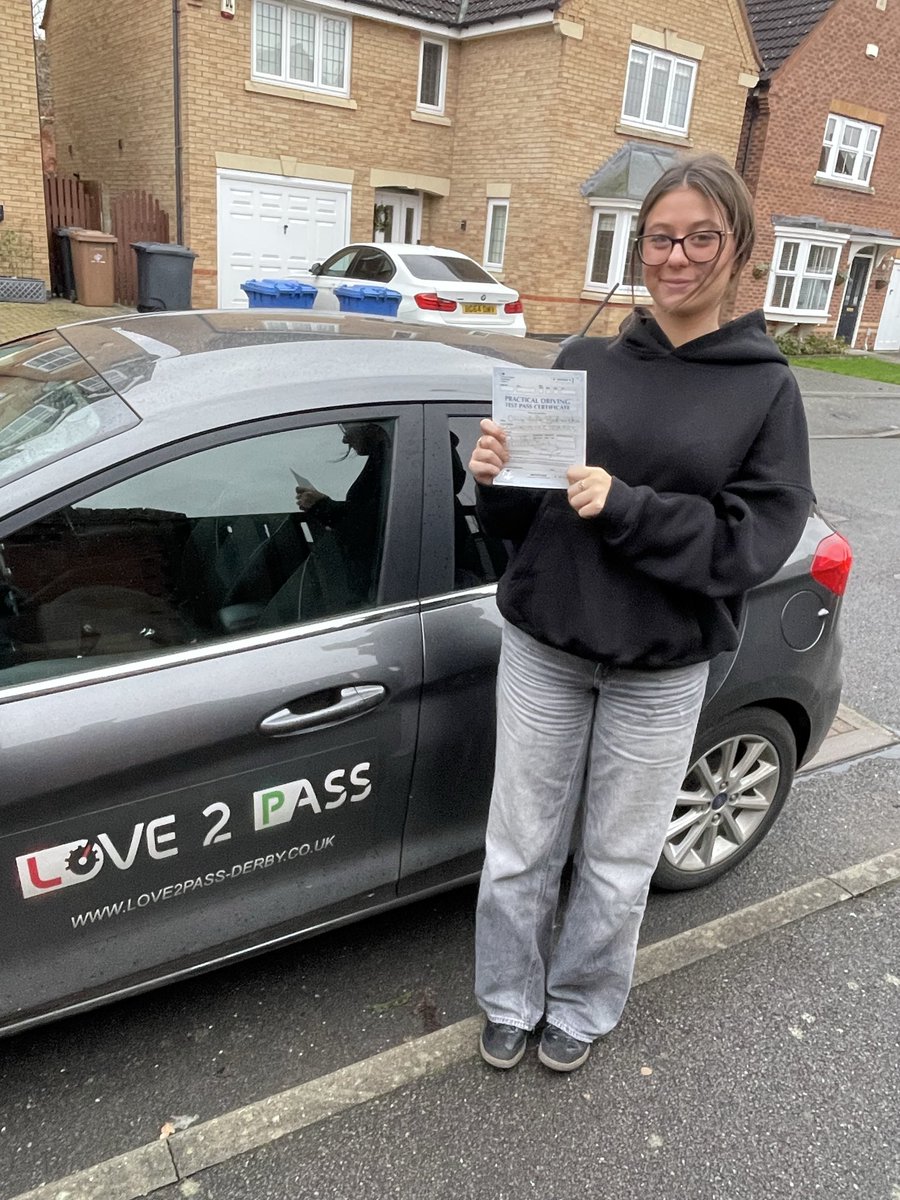 love2passderby's tweet image. Congratulations to Olivia who passed today first time with just one driving fault. 
Not bad since we only started in July. 
love2pass-derby.co.uk
#love2pass
#love2passderby
