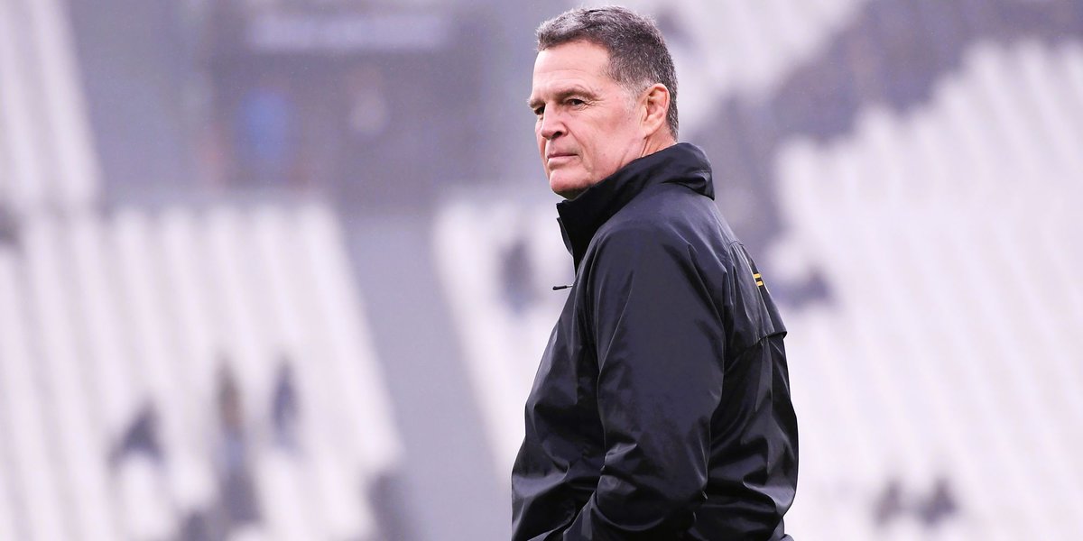 Springboks's tweet image. Rassie Erasmus chatted all things #RugbyWorldCup 2027 draw during an online media session earlier today - check it out here: tinyurl.com/4hks7f4x 🎥
#Springboks #ForeverGreenForeverGold