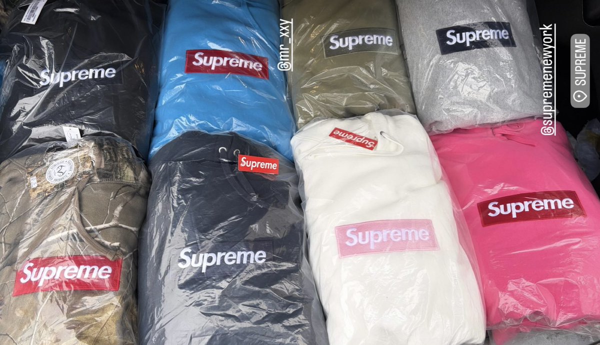 DropsByJay's tweet image. Supreme Box Logo release in 15 minutes online ⏰