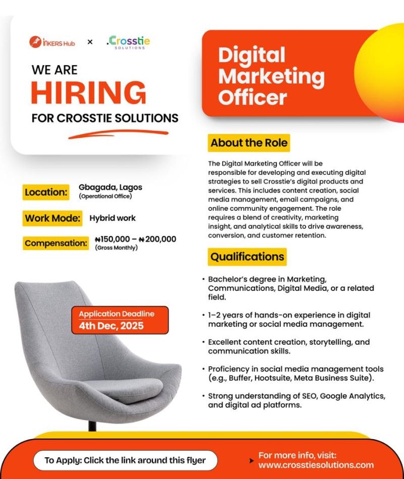 Job updates in Abuja &amp; Lagos!!! Apply today to bag your dream job 💼👩🏾‍💻🧑🏽‍💻 

Tosin | Leeds | Maresca | GM CT | #LEECHE | Delap and Joao Pedro | Brentford | 2baba | Apple Music | #AbujaTwitterCommunity