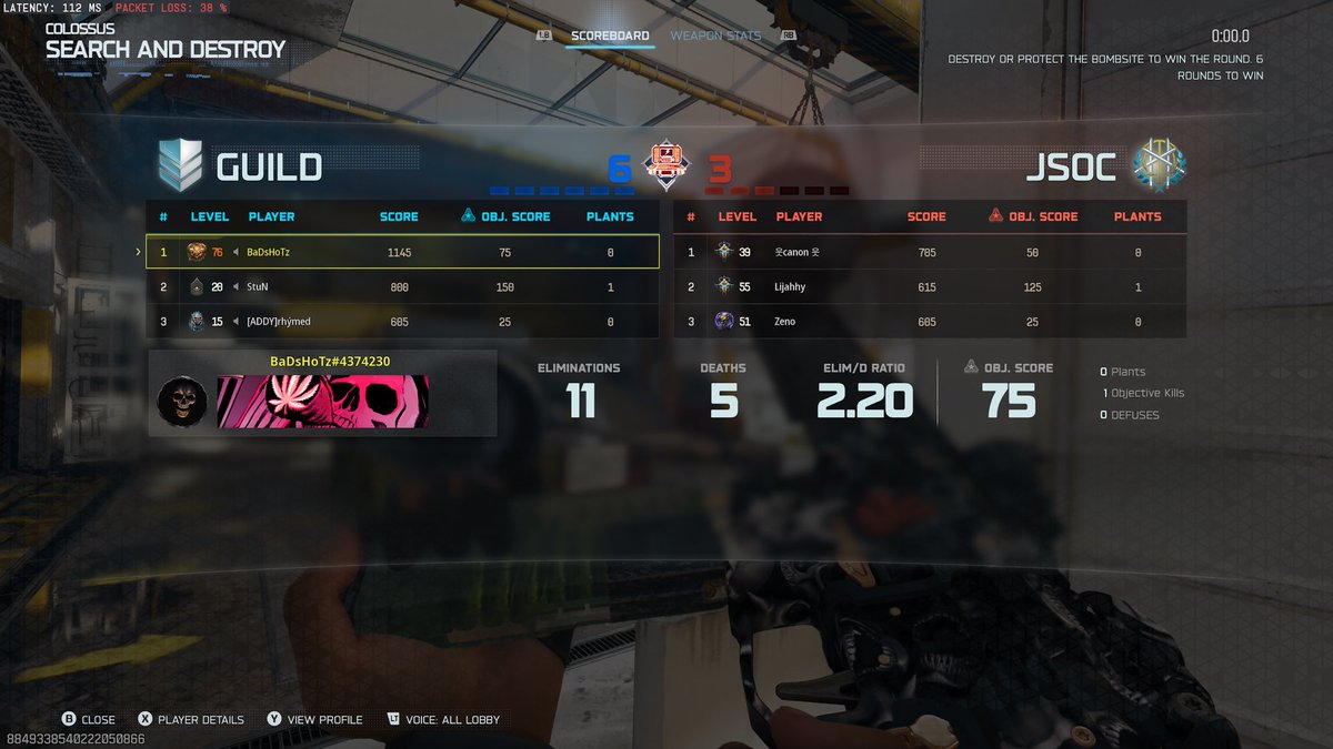 Ping/packet loss had me tweaking.