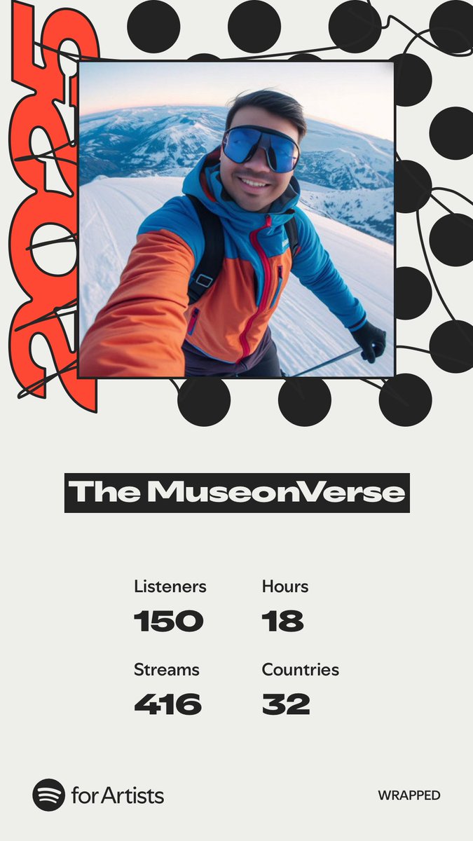 TheMuseonVerse's tweet photo. Our 2025 Spotify Wrapped is here 🥳 We started in September and here we are. Genuine streams and genuine followers! Always grateful ❤️🙏

@Spotify #SpotifyWrapped #SpotifyWrapped2025 #SpotifyWrappedLiveTH2025 #TrendingNow https://t.co/FbyEkbjfTh