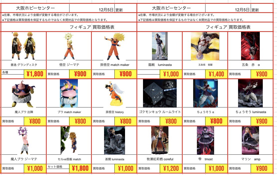 🔥12/5（金）店頭フィギュア買取🔥】 引き続き継続になります！💪 📍16