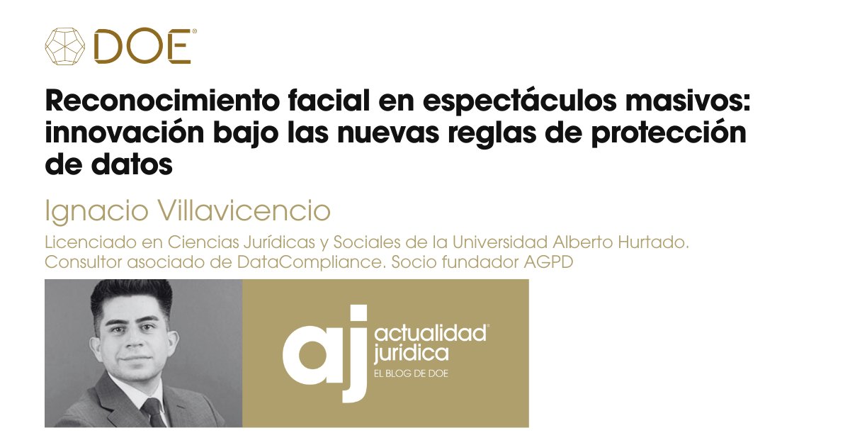 ⚖️OPINIÓN | “La biometría para control de acceso marca un cambio clave: bajo la Ley 21.719, los datos biométricos serán sensibles y su uso requerirá consentimiento explícito”, señala Ignacio Villavicencio, socio fundador de AGPD.

Lee➡️actualidadjuridica.doe.cl/reconocimiento…

#DOE #Datos