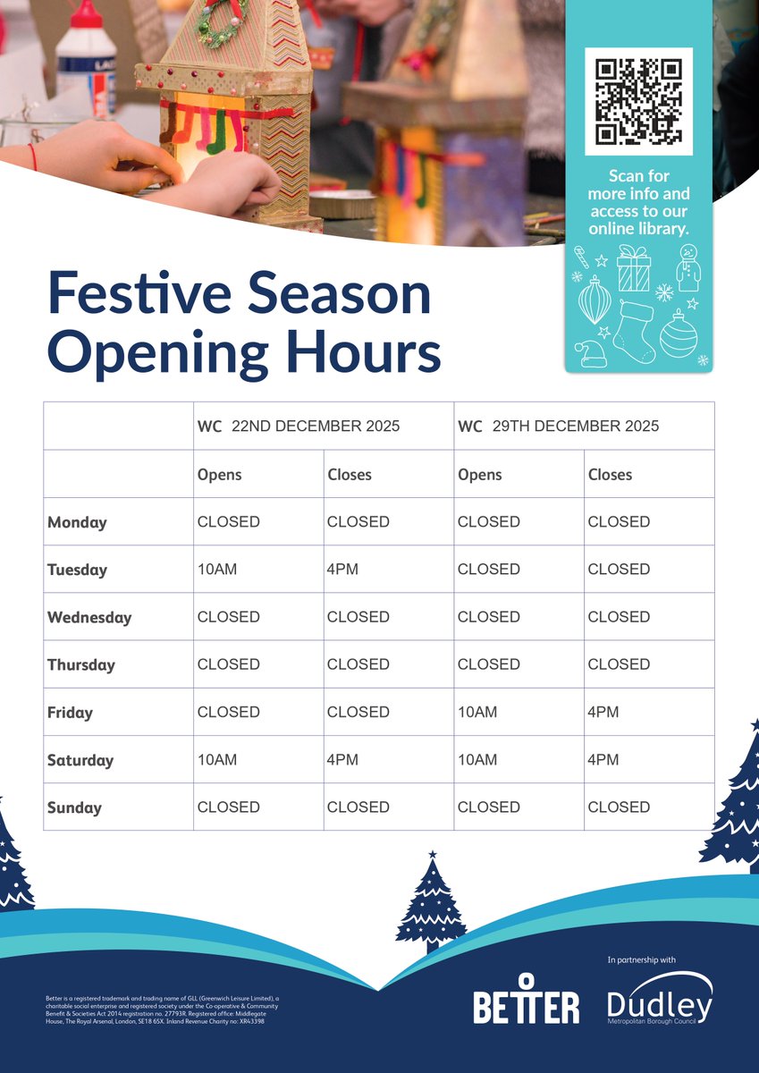 ❄️🎅🎄CHRISTMAS AND NEW YEAR OPENING TIMES❄️🎅🎄