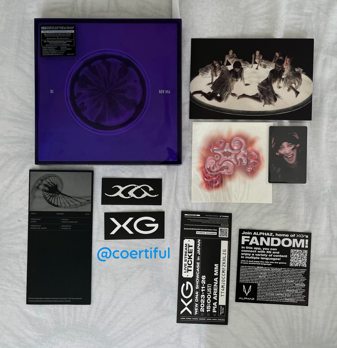 coertiful's tweet image. venda / vendo
⭐️ album new dna xg completo 
 🐺 280 + frete

➡️ inclui photocard jurin e tattoo maya
💳 aceito cartão e pix
✳️ tenho +130 feedbacks