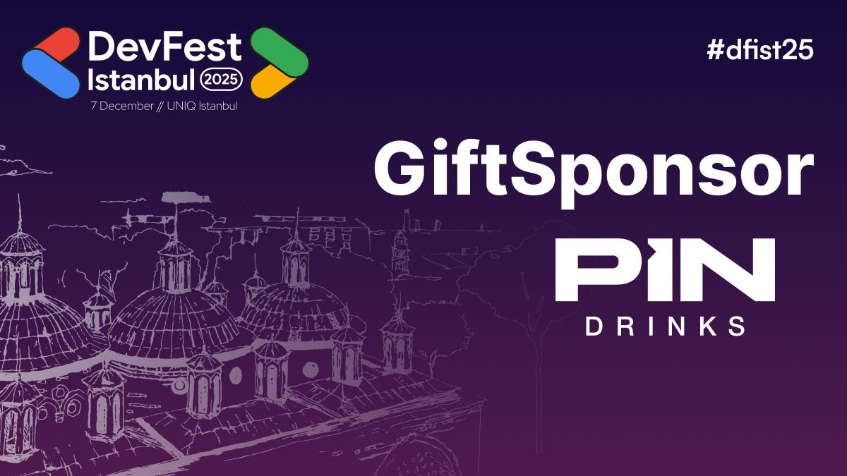 🌟 We’re happy to announce Pin Drinks Gift as one of our supporters at DevFest Istanbul 2025! 🌟

Their support adds extra color and energy to the festival atmosphere, helping us create an even more enjoyable experience for all participants. 🍹✨

We can’t wait for you to