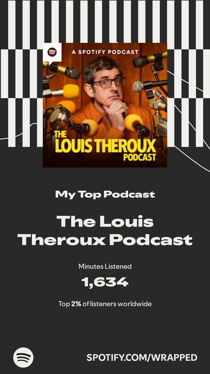 GrooveEd's tweet image. The Louis Theroux Podcast got my top spot. More in my #SpotifyWrapped. 
spotify.com/wrapped-share/…