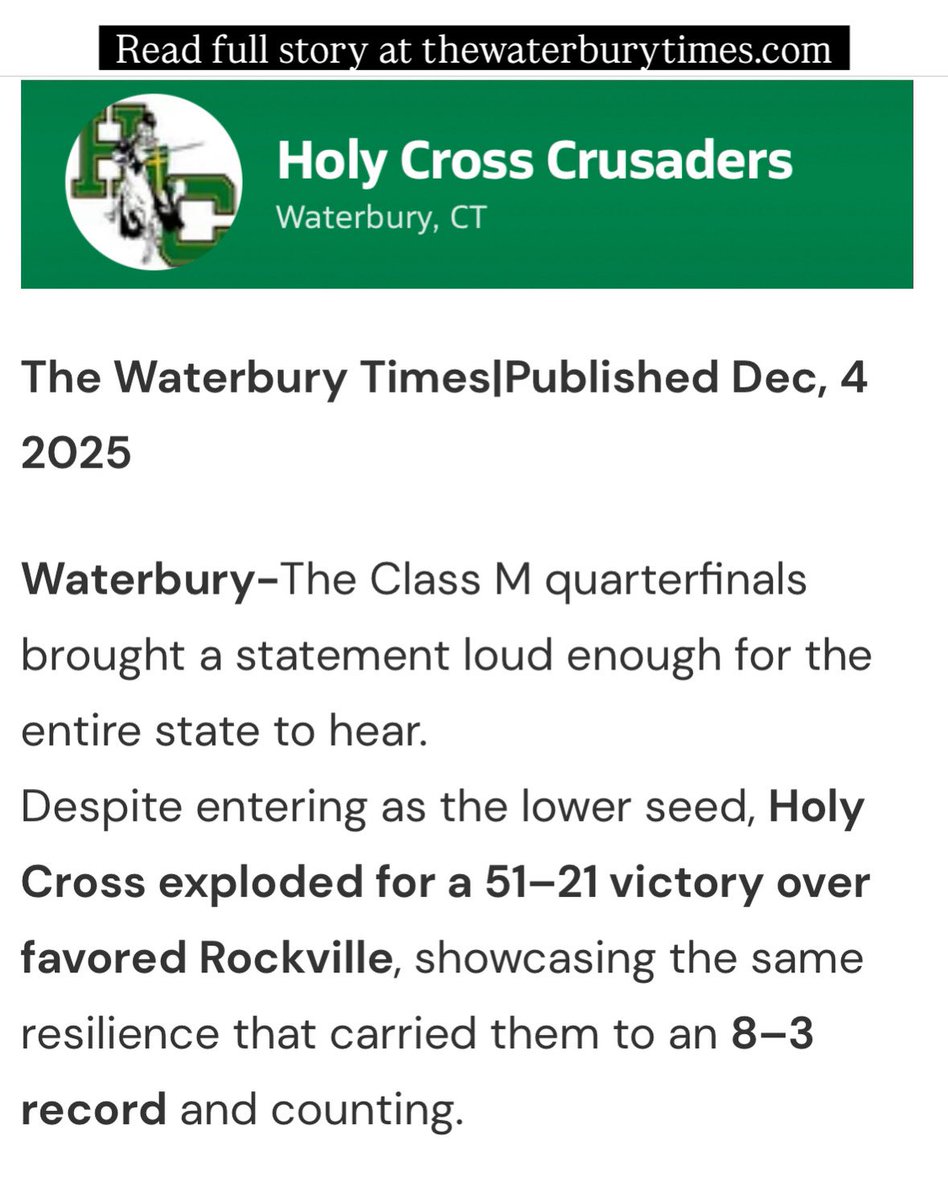 HCHS Crusader Gridiron Club tweet media