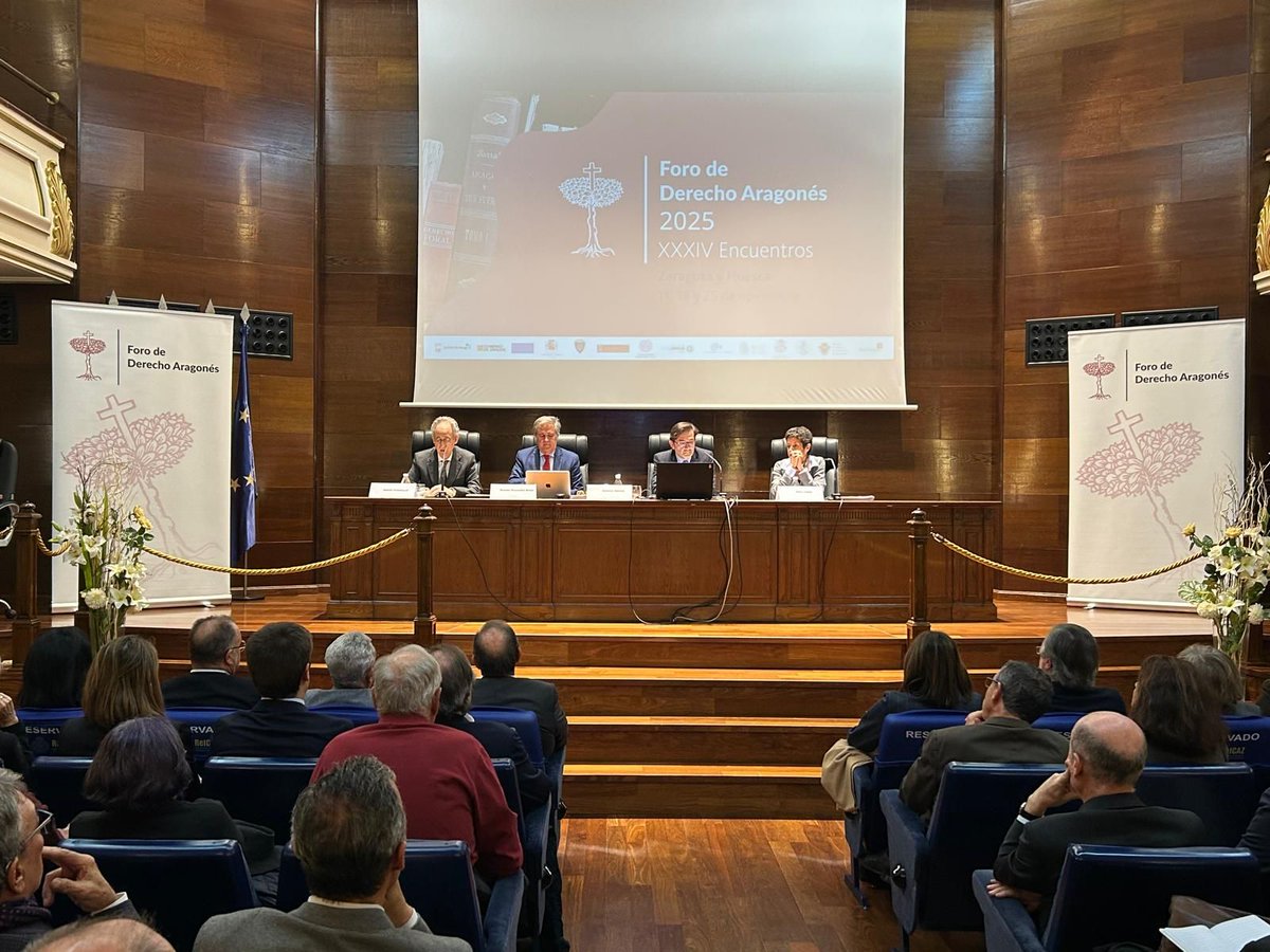 ⚖️ La XXXIV edición del Foro de Derecho Aragonés dedicó su primera sesión al tratamiento tributario de la sucesión de la empresa familiar y contó con la intervención del presidente de la <a href="/AEFAragon/">🅰︎🅴🅵🅰︎</a> Ramon Alejandro en el Real e Ilustre Colegio de Abogados de Zaragoza.