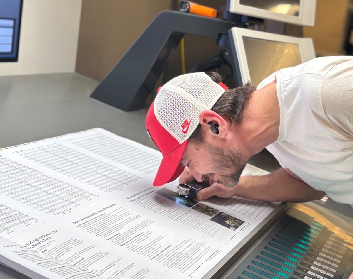 Taking a close look 👀 helps UniPrint staff make sure orders are picture perfect before being sent out.