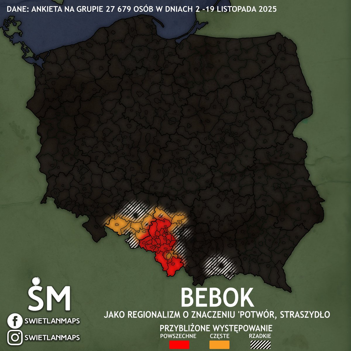 Fana43124688's tweet photo. 😈 #Bebok is the Upper Silesian equivalent of a monster, devil, or simply someone or something used to scare naughty children. The word comes from Silesian folklore, which may have its origins in Slavic mythology.
#Silesian #language https://t.co/wd2KuVlNvv