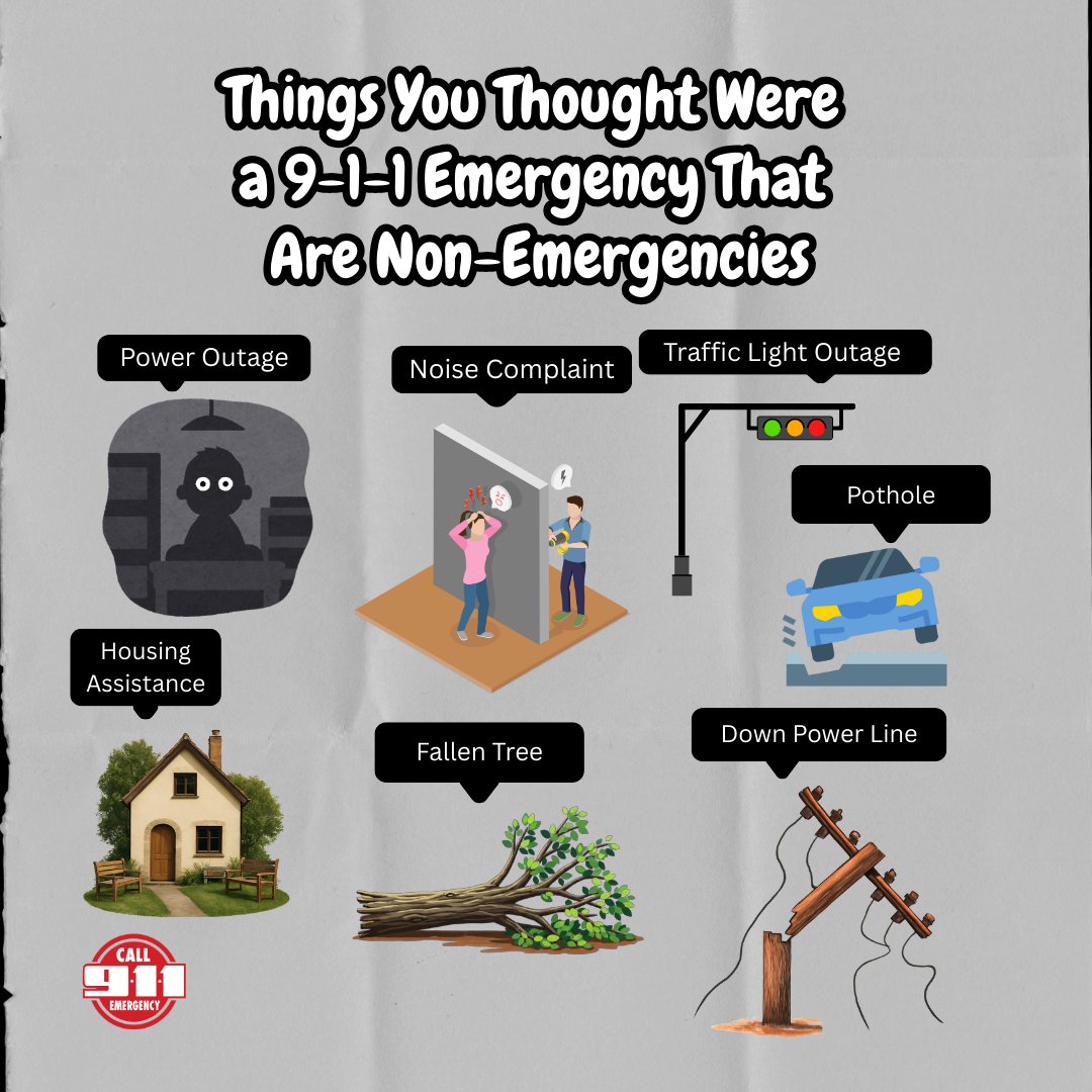 Think you have a 9-1-1 emergency? Remember, only call for life-threatening situations! For non-emergencies, find the right contact here: ow.ly/NLJL50XAmUk  #NonEmergency #911Awareness #GHC911