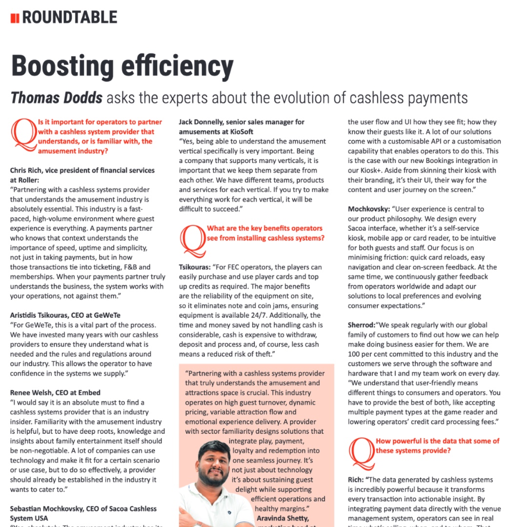 intergamefun's tweet image. Find all the answers in the December issue of InterGame, where Thomas Dodds speaks with industry experts to explore how cashless systems are evolving 👇

ow.ly/BrBj50XAAVB

 #CashlessTechnology #AmusementIndustry #CashlessPayments #PaymentSolutions #AmusementOperators